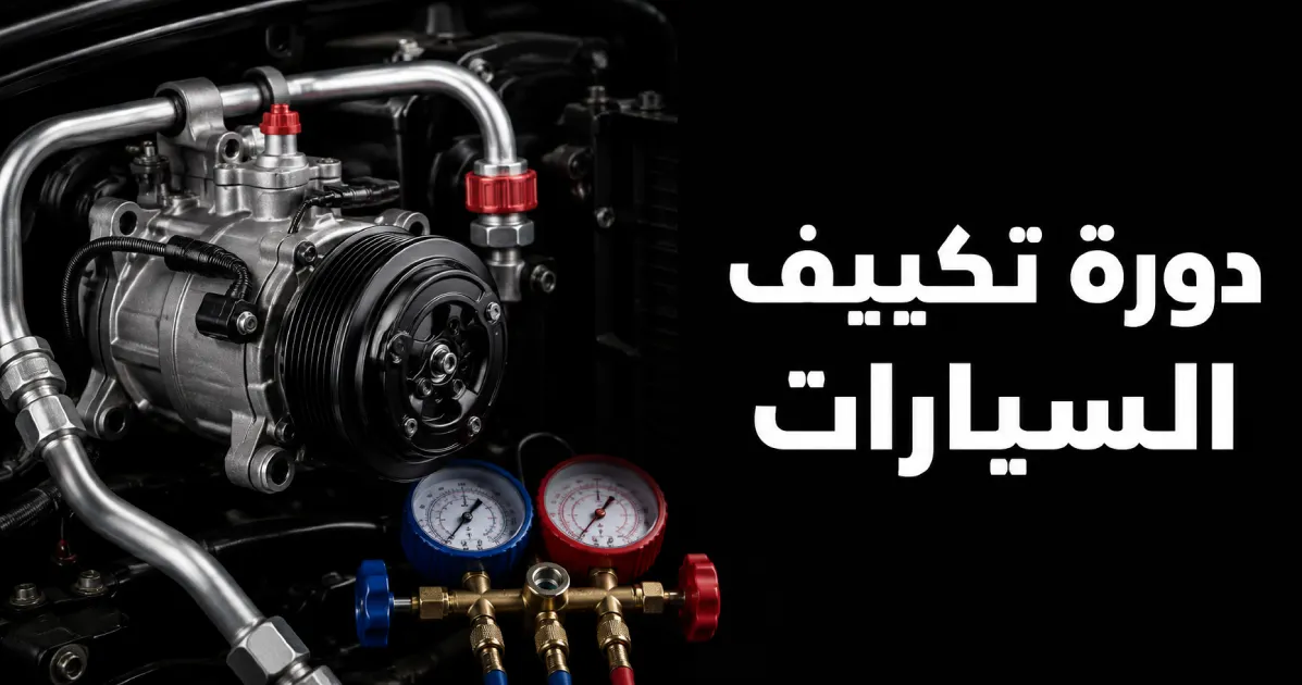 دورة تكييف السيارات: تشخيص الأعطال وشحن الفريون باحتراف