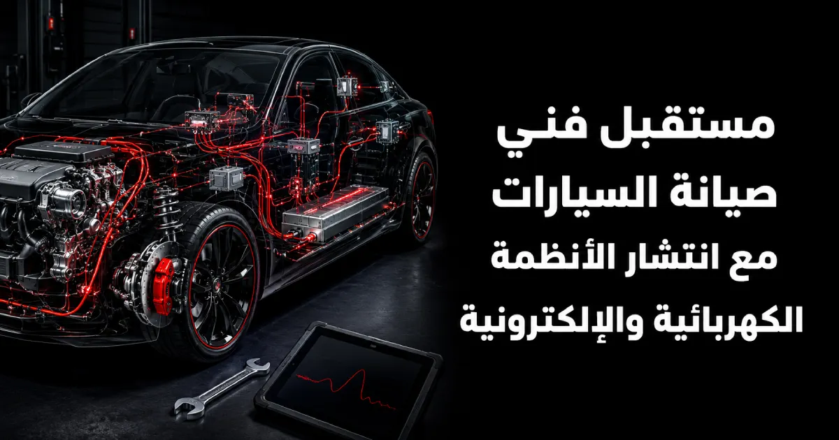 مستقبل فني صيانة السيارات: مهارات الكهرباء والتشخيص وEV